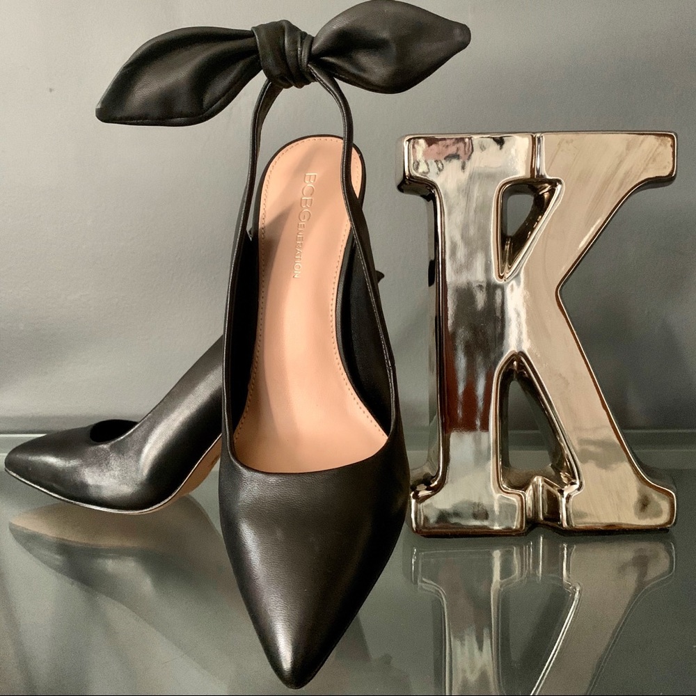BCBGLEATHER UPPER BLACK HENAYA U.S. SHOE SIZE 7